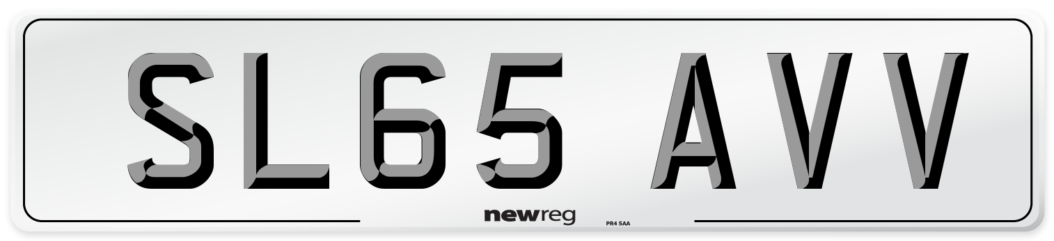 SL65 AVV Number Plate from New Reg